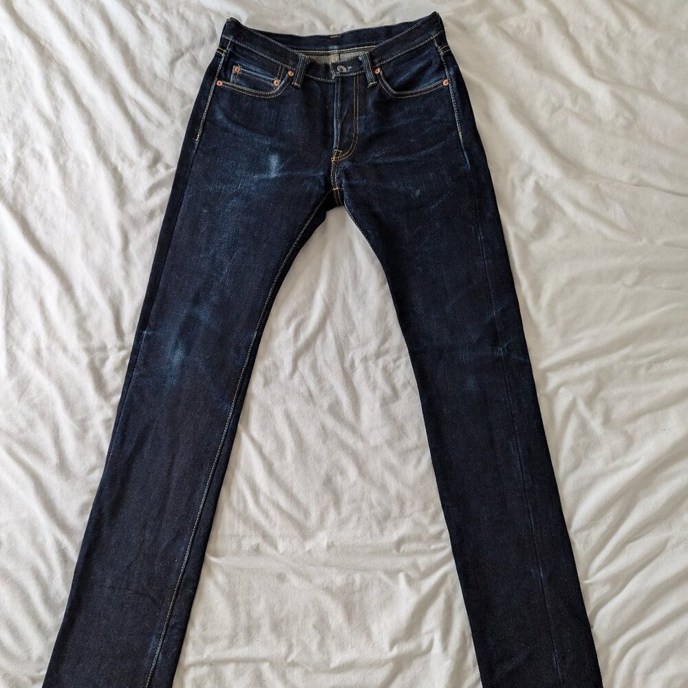 Iron Heart 25oz Selvedge Denim Slim Tapered Cut Jeans - Indigo (W31 x L36)